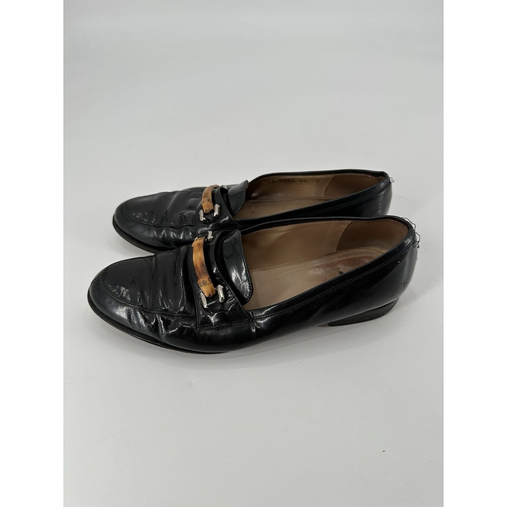 GUCCI Loafers‎ Leather Shoes Pumps Women's Size 38 C Black - Picture 8 of 14